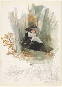 Marie a Bellevue, 1858 da Louis Joseph Gallait