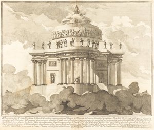 Il Tempio di Minerva, per il Festival della "Chinea"