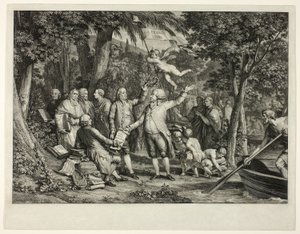 Mirabeau arriva ai Campi Elisi da Louis Joseph Masquelier