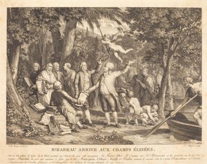 Mirabeau arriva agli Champs-Élysées da Louis Joseph Masquelier after Jean Michel Moreau