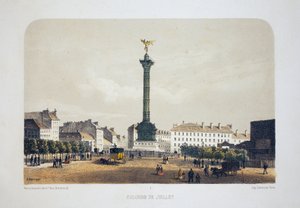 Colonna di Luglio (Place de la Bastille), Parigi da Louis Jules Arnout