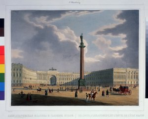 La colonna di Alessandro, vista dal Quartier Generale della Grande Armata da Louis Jules Arnout