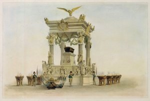 La bara di Napoleone Bonaparte nella chiesa degli Invalides (Parigi, Francia)