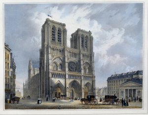 Il cortile di Notre-Dame - di Arnout da Louis Jules Arnout