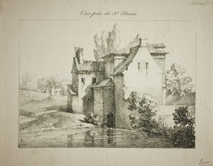 Veduta vicino a St. Denis da Louis Jules Frederic Villeneuve