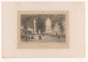 Vista sul Jardin des Plantes da Louis Julien Jacottet