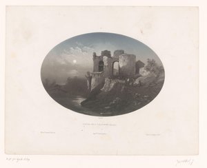 Veduta delle rovine del castello dei Quattro Figli di Aymon