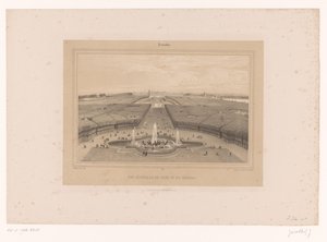 Vista dei giardini di Versailles da Louis Julien Jacottet