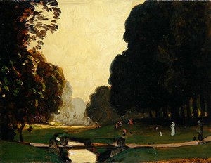 La Piccola Fulda nel Parco Karlsaue, Kassel da Louis Kolitz