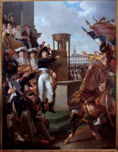 Napoleone Bonaparte proclama la Repubblica Cisalpina a Milano il 9 luglio 1797 da Louis Lafitte