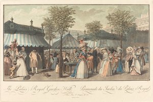 La Passeggiata del Giardino del Palais Royal da Louis Le Coeur after Claude Louis Desrais