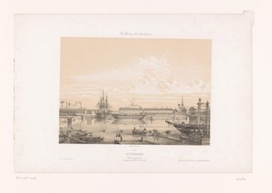Vista del Bacino Napoleone III al porto di Cherbourg (serie: Hedendaags Frankrijk)