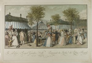 Passeggiata nel giardino del Palais Royal da Louis Lecoeur