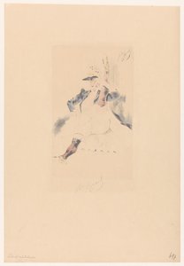 Ballerina di cancan che saluta da Louis Legrand (signed by artist)