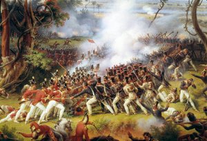 Campagna napoleonica di Spagna e Portogallo: Battaglia di Chiclana, vicino a Cadice, 5 maggio da Louis Lejeune