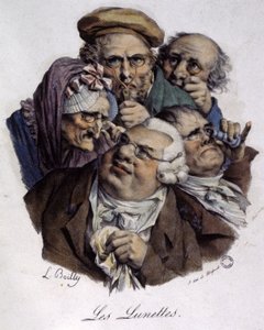 Gli occhiali, c.1820 (incisione)