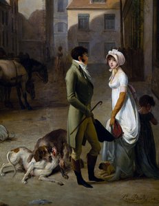Arrivo della diligenza nel cortile delle Messaggerie da Louis Leopold Boilly