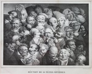 Gruppo di trentacinque teste da Louis Leopold Boilly