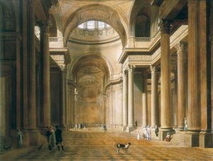 Interno del Pantheon a Parigi