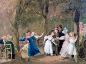 Riunione nei Giardini del Lussemburgo da Louis Leopold Boilly