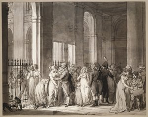 Le arcate al Palais-Royal da Louis Leopold Boilly