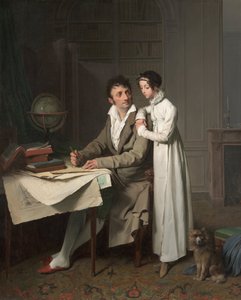 La lezione di geografia Ritratto di Monsieur Gaudry e sua figlia