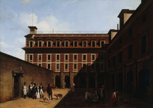 La prigione delle Madelonnettes da Louis Leopold Boilly