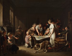 La lettura del bollettino del Grande Esercito da Louis Leopold Boilly