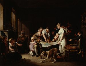 La lettura del Bollettino della Grande Armata da Louis Leopold Boilly
