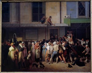 Ingresso al teatro della commedia ambigua da Louis Leopold Boilly