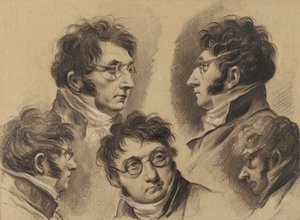 Louis-Léopold Boilly - 5 autoritratti da Louis Leopold Boilly