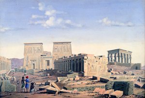 Grande Tempio di Iside, c1846 da Louis M. A. Linant de Bellefonds,