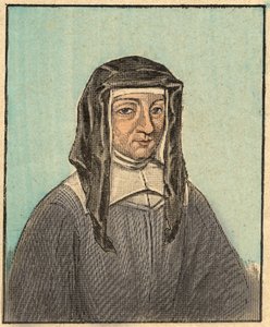 Ritratto di Louise de Marillac (1591-1660) - Incisione da Insegnamento religioso per gli occhi. Meraviglioso Album di Louis Maitrejean e Georget Ramond - Francia 1910 da Louis Maitrejean