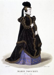 Ritratto di Marie Touchet (1549-1638) - in "Galerie francaise de femmes famés"