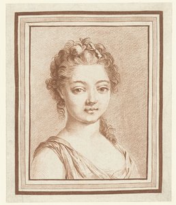 Busto di una giovane ragazza da Louis Marin Bonnet (attributed to)