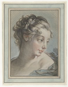 Busto di una giovane donna da Louis Marin Bonnet