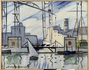 Marsiglia, il ponte del traghetto da Louis Mathieu Verdilhan