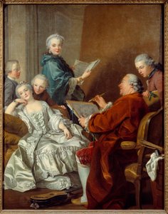 Il pittore Carle van Loo e la sua famiglia da Louis Michel van Loo