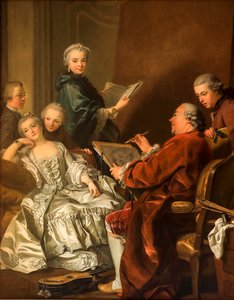 Carle Van Loo e la sua famiglia da Louis Michel van Loo