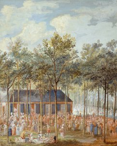 Gli Champs-Elysées da Louis Nicolas van Blarenberghe