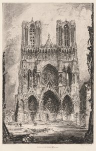 Cattedrale di Reims, facciata da Louis Orr
