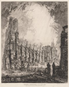 Cattedrale di Reims e rovine del Palazzo dell