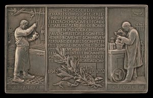 Cinquantesimo anniversario della Compagnia Christofle, 1842-1892 [verso]