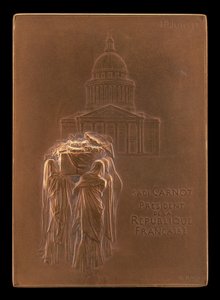 Il corpo del Presidente Sadi Carnot portato al Panthéon [recto], 1894 da Louis Oscar Roty