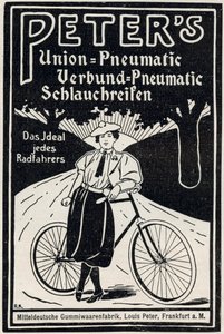 Pubblicità per pneumatici per biciclette Peter