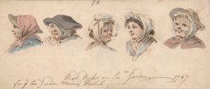Acconciature a Covent Garden da Louis Philippe Boitard