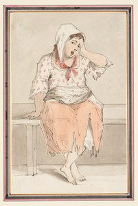 Studio di una donna seduta da Louis Philippe Boitard