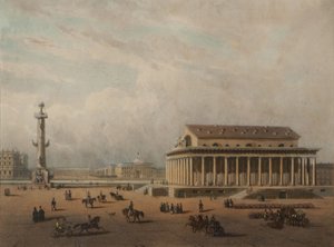 Borsa di San Pietroburgo, Fine 1840s da Louis Pierre Alphonse Bichebois