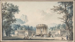 Progetto per una decorazione di festa, n.d. da Louis Pierre Baltard