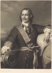 Pietro il Grande di Russia da Louis Pierre Henriquel after Paul Delaroche